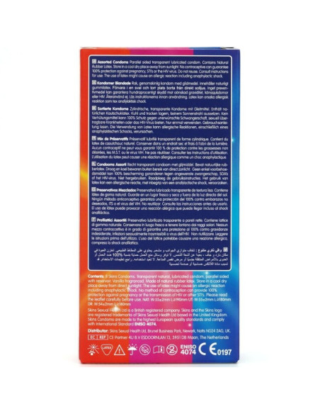 SKINS - ASSORTED PREMIUM CONDOMS PACK 8