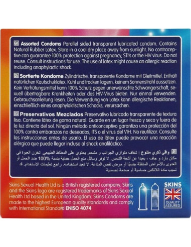 SKINS - ASSORTED PREMIUM CONDOMS PACK 4