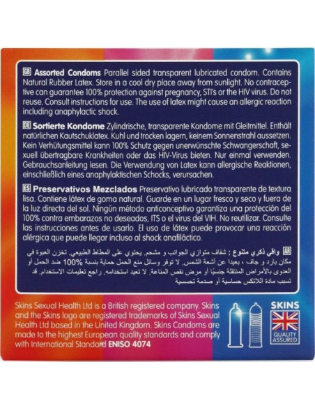 SKINS - ASSORTED PREMIUM CONDOMS PACK 4
