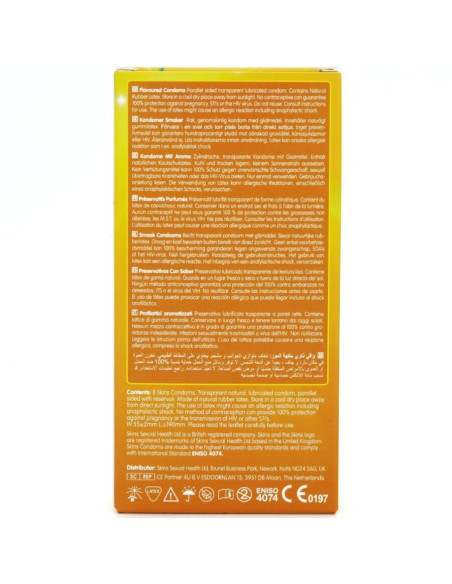 SKINS - BANANA PREMIUM CONDOMS PACK 8