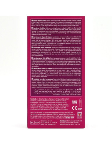 SKINS - DOTS and RIBS PREMIUM CONDOMS PACK 16