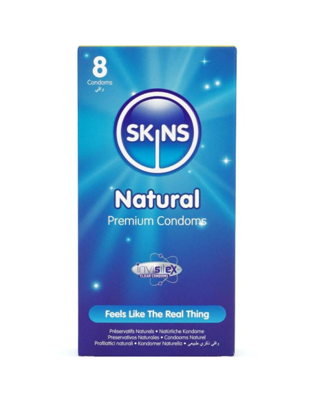 SKINS - NATURAL PREMIUM CONDOMS PACK 8