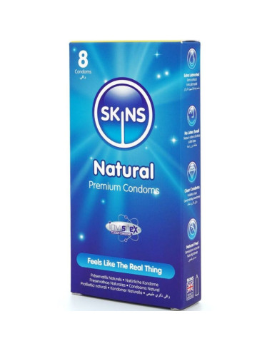 SKINS - NATURAL PREMIUM CONDOMS PACK 8