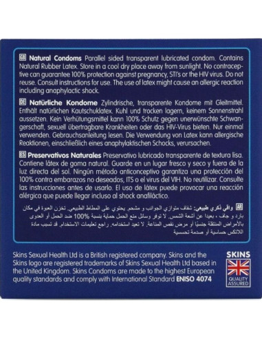 SKINS - NATURAL PREMIUM CONDOMS PACK 4