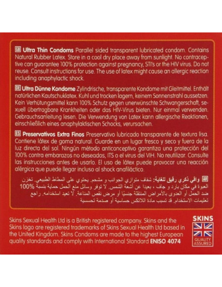 SKINS - ULTRA THIN PREMIUM CONDOMS PACK 4