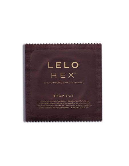 LELO HEX CONDOMS RESPECT XL 3 PACK