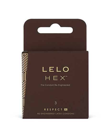 LELO HEX CONDOMS RESPECT XL 3 PACK