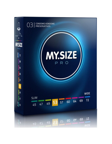 MY SIZE - PRO CONDOMS 53 MM 3 UNITS