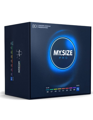 MY SIZE - PRO CONDOMS 72 MM 80 UNITS
