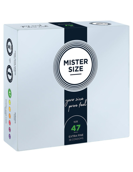 MISTER SIZE - PREZERVATYVAI, XS DYDIS 47 MM (36 VIENETAI)