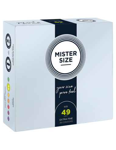 MISTER SIZE - CONDOM SIZE S 49 MM (36 UNITS)