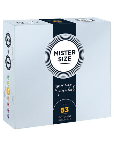 MISTER SIZE - CONDOM SIZE M 53 MM (36 UNITS)