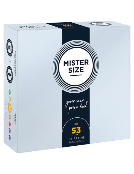MISTER SIZE - CONDOM SIZE M 53 MM (36 UNITS)