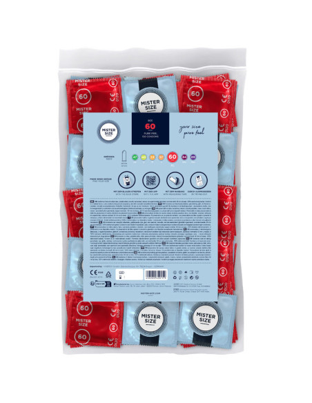 MISTER SIZE - CONDOM SIZE XL 60 MM (100 UNITS)