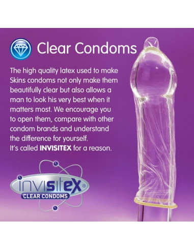 SKINS - EXTRA LARGE PREMIUM CONDOMS PACK 16