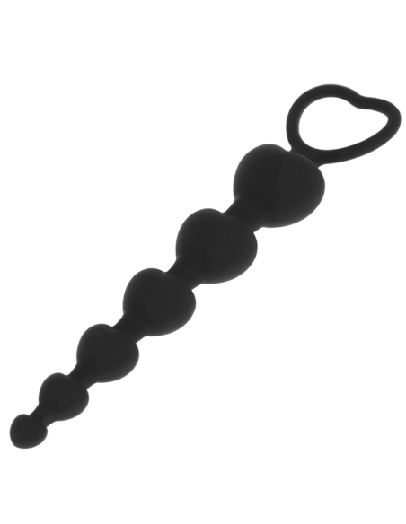 BLACKandSILVER - MILA ANALINĖ ŠIRDELIŲ GRANDINĖ 18 CM