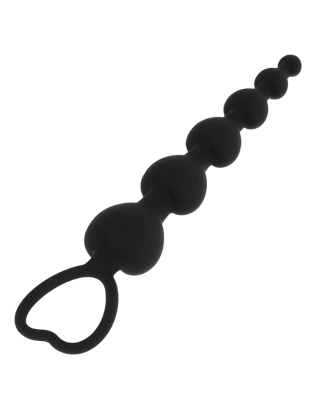 BLACKandSILVER - MILA ANAL CHAIN OF HEARTS 18 CM