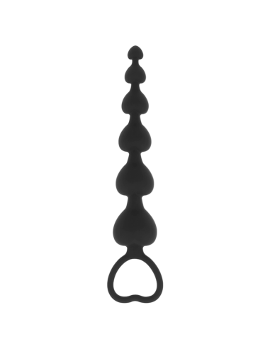 BLACKandSILVER - MILA ANAL CHAIN OF HEARTS 18 CM