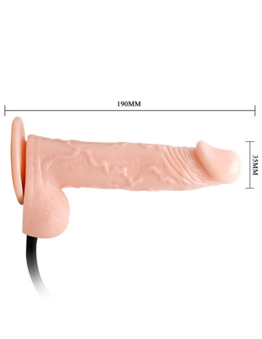 ŠOKIS - REALISTIŠKAS PRIPUČIAMAS DILDO SU SIURTUKU 15 CM