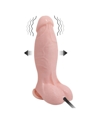 BAILE - REALISTINIS VIBRUOJAMAS IR PRIPUČIAMAS DILDO 18,8 CM