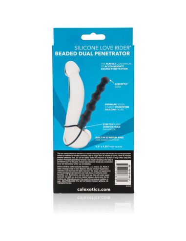 CALEXOTICS - BEADED DUAL PENETRATOR BLACK