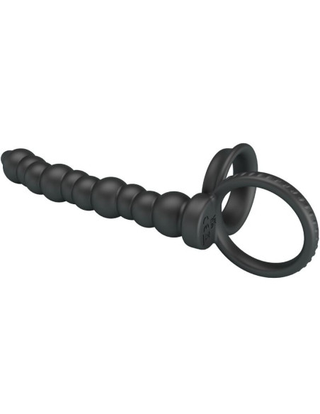 PRETTY LOVE - DILLION DOUBLE PENETRATION COCK RING BLACK