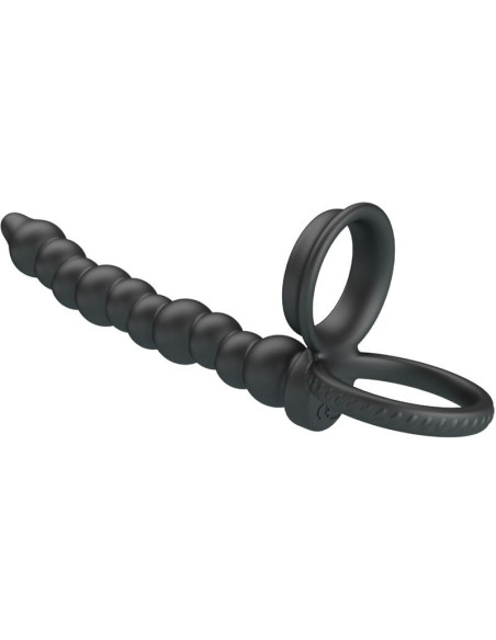 PRETTY LOVE - DILLION DOUBLE PENETRATION COCK RING BLACK