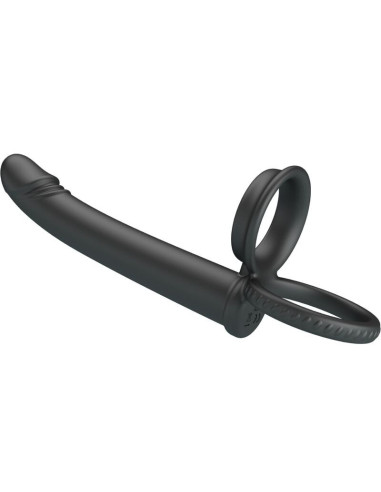 PRETTY LOVE - DILLION DOUBLE PENETRATION DOUBLE COCK RING BLACK