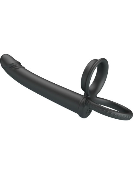 PRETTY LOVE - DILLION DOUBLE PENETRATION DOUBLE COCK RING BLACK