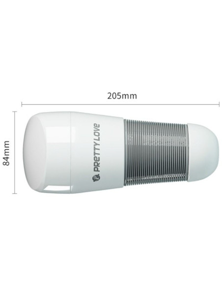 PRETTY LOVE – baltas makšties masturbatorius „Kitty White“ 2