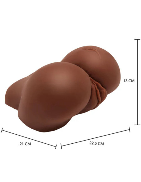 ACT - BIG ASS REALISTIC MASTURBATOR WITH BROWN VIBRATOR