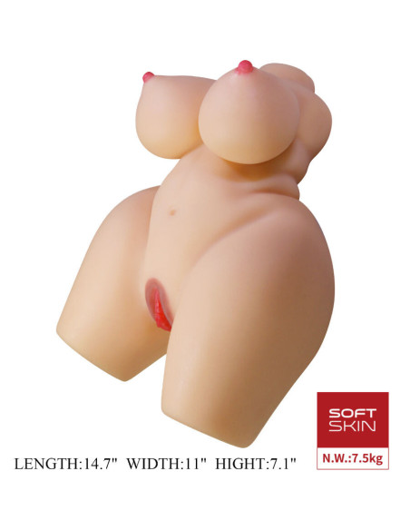 CRAZY BULL - GRACE REALISTIC FEMALE TORSO VAGINA AND ANAL 7.5 KG