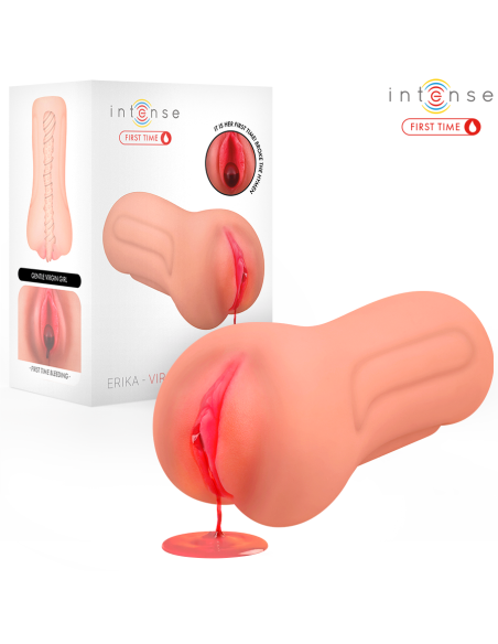 INTENSE FIRST TIME - ERIKA VIRGIN MASTURBATOR WITH BLEEDING