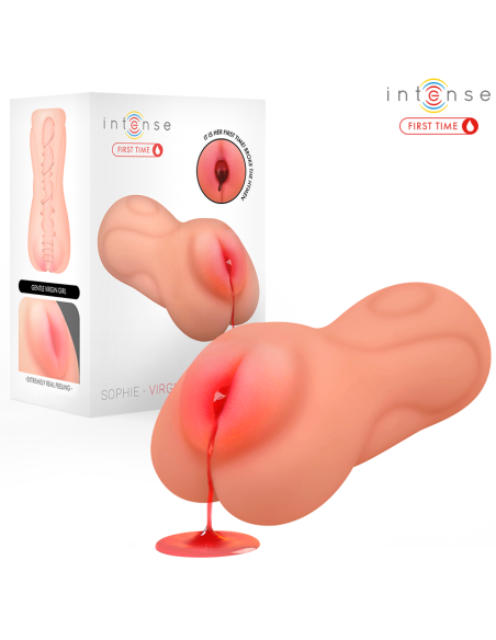 INTENSE FIRST TIME - SOPHIE VIRGIN MASTURBATOR WITH BLEEDING