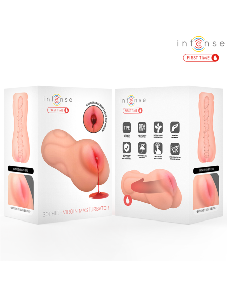 INTENSE FIRST TIME - SOPHIE VIRGIN MASTURBATOR WITH BLEEDING