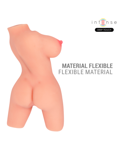 INTENSE DEEP TOUCH - JESSE TORSO DVIGUBA VAGINA ir ANO MASTURBATOR