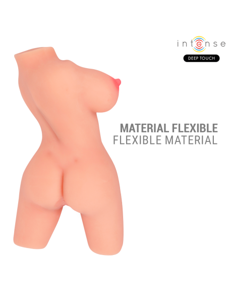 INTENSE DEEP TOUCH - JESSE TORSO DVIGUBA VAGINA ir ANO MASTURBATOR