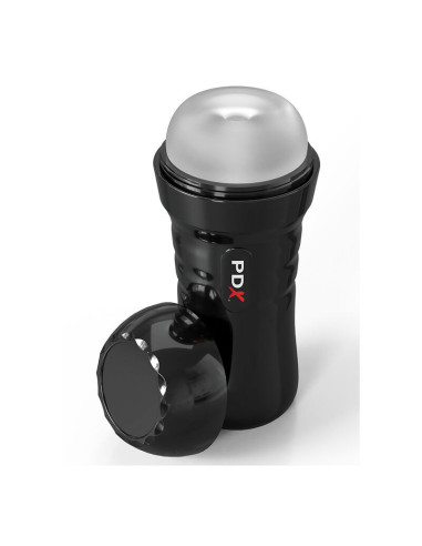 PDX EXTREME - SLIDE and GLIDE SELF-LUBRICATING MASTURBATOR CLEAR