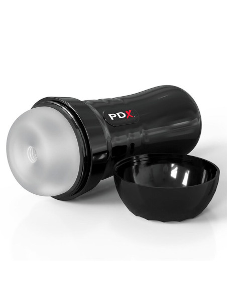 PDX EXTREME - SLIDE and GLIDE SELF-LUBRICATING MASTURBATOR CLEAR