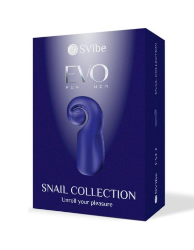 SNAIL VIBE - EVO FOR HIM MALE MASTURBATOR SLIDE NROLL DARK BLUE