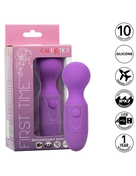 CALEXOTICS - PIRMĄ KARTĄ ĮKRAUNAMASIS MASAŽUOKLIS 10 VIBRACIJOS VIOLETINĖ