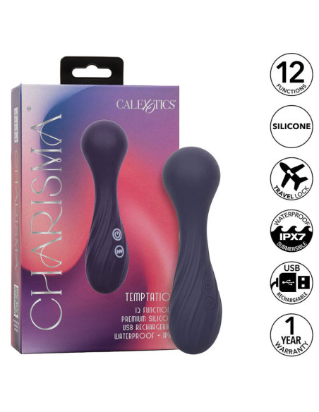 CALEXOTICS - CHARISMA TEMPTATION MASSAGER 12 FUNCTIONS PURPLE