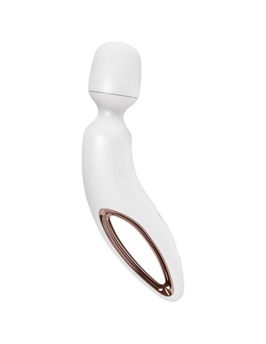 SATISFYER – vibruojantis masažuoklis „WAND ERLAND“, baltas