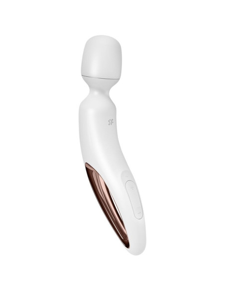 SATISFYER – vibruojantis masažuoklis „WAND ERLAND“, baltas