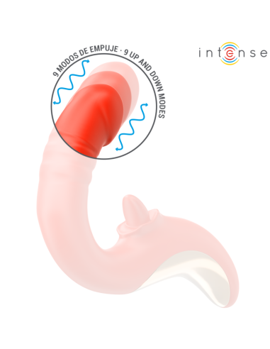 INTENSE - PAULINA VIBRATOR AND STIMULATOR IN U SHAPE RED