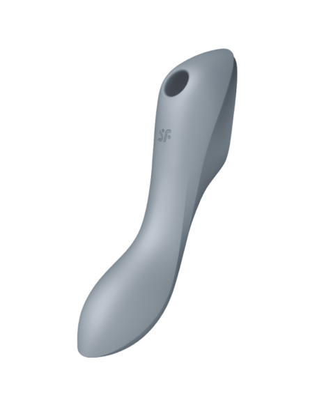 SATISFYER - CURVY TRINITY 3 ORO IMPULSUOTOJO VIBRAVIRAVIMO PRIEMONĖ, PILKA