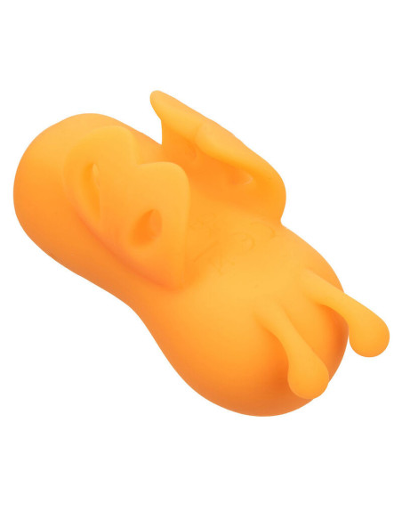 CALEXOTICS - NEON VIBES THE BUZZING VIBE FINGER STIMULATOR 10 VIBRATIONS ORANGE