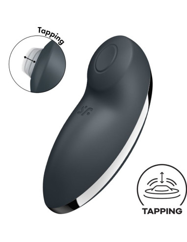 SATISFYER - TAP ir CLIMAX 2 VIBRATORIUS IR STIMULIATORIUS, PILKAS