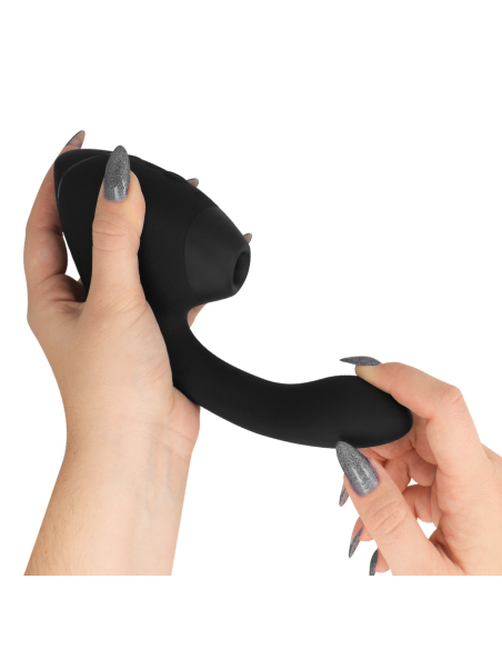 WOMANIZER - DUO NEXT DUAL CLITORAL and G-SPOT STIMULATOR BLACK