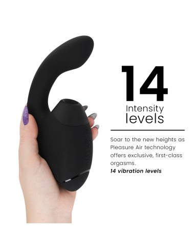 WOMANIZER - DUO NEXT DUAL CLITORAL and G-SPOT STIMULATOR BLACK